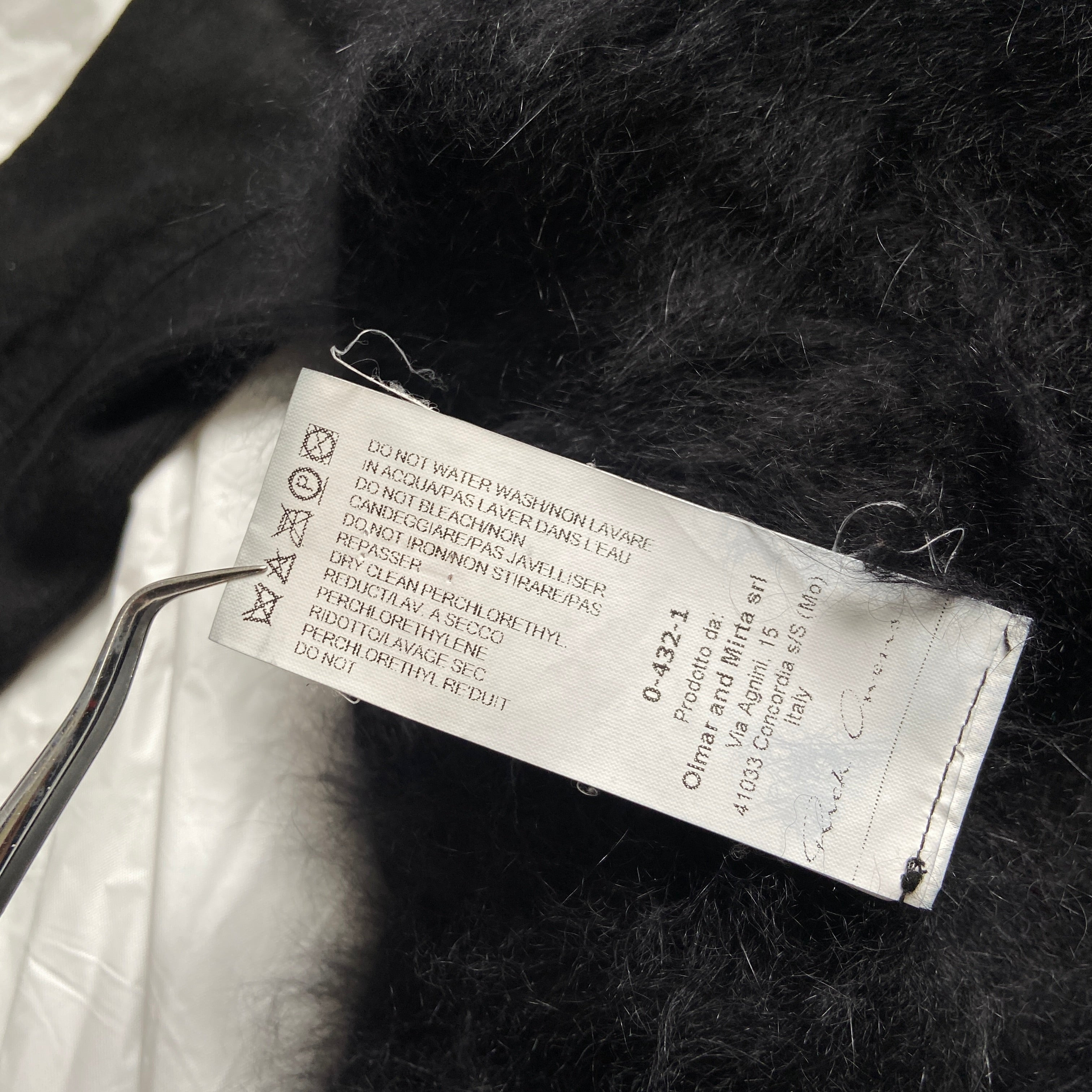 Rick Owens falll 2013 monster alpaca wool hair leather sleeves sweater S - 12
