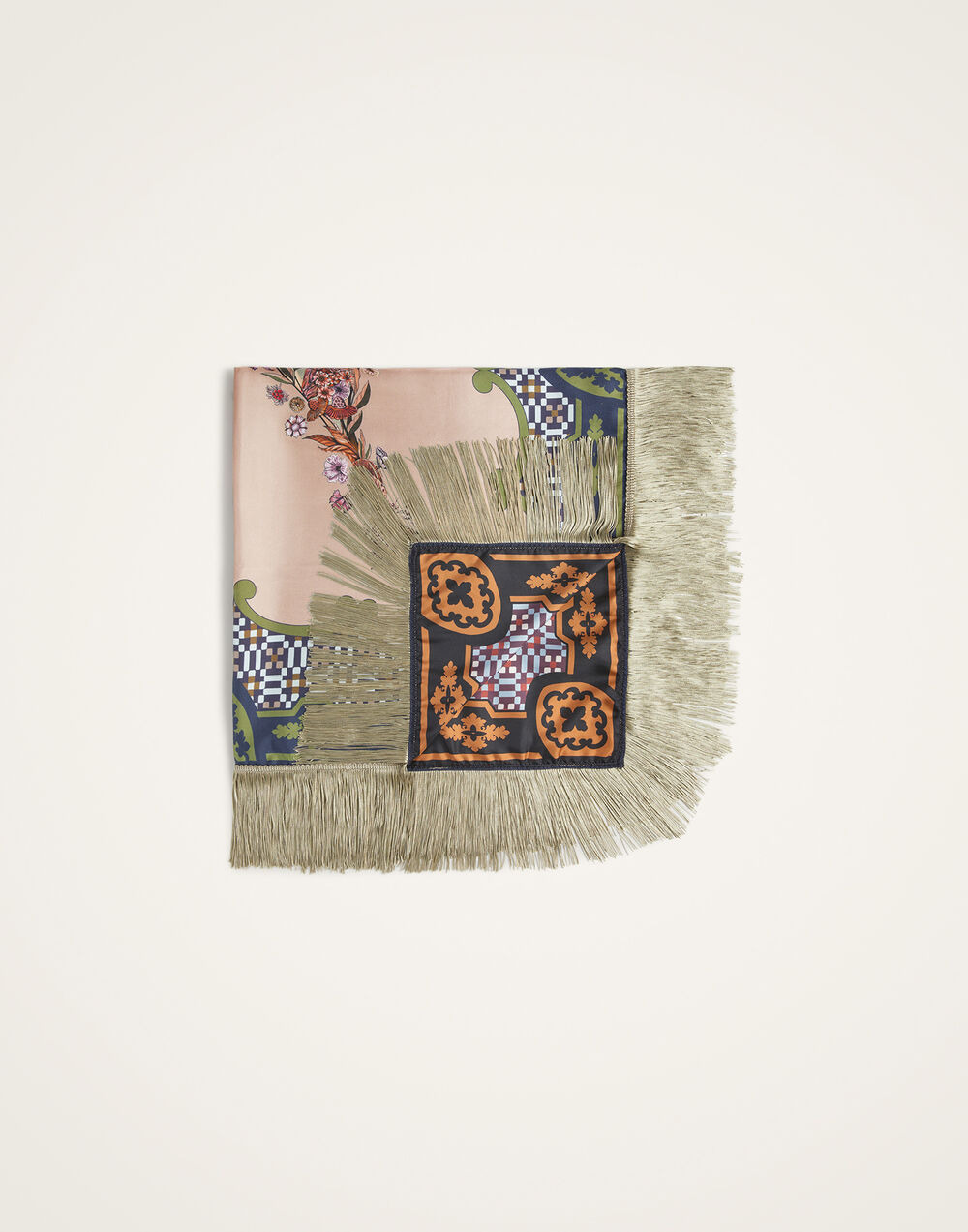 Reversible Fringe Carré Scarf - 10