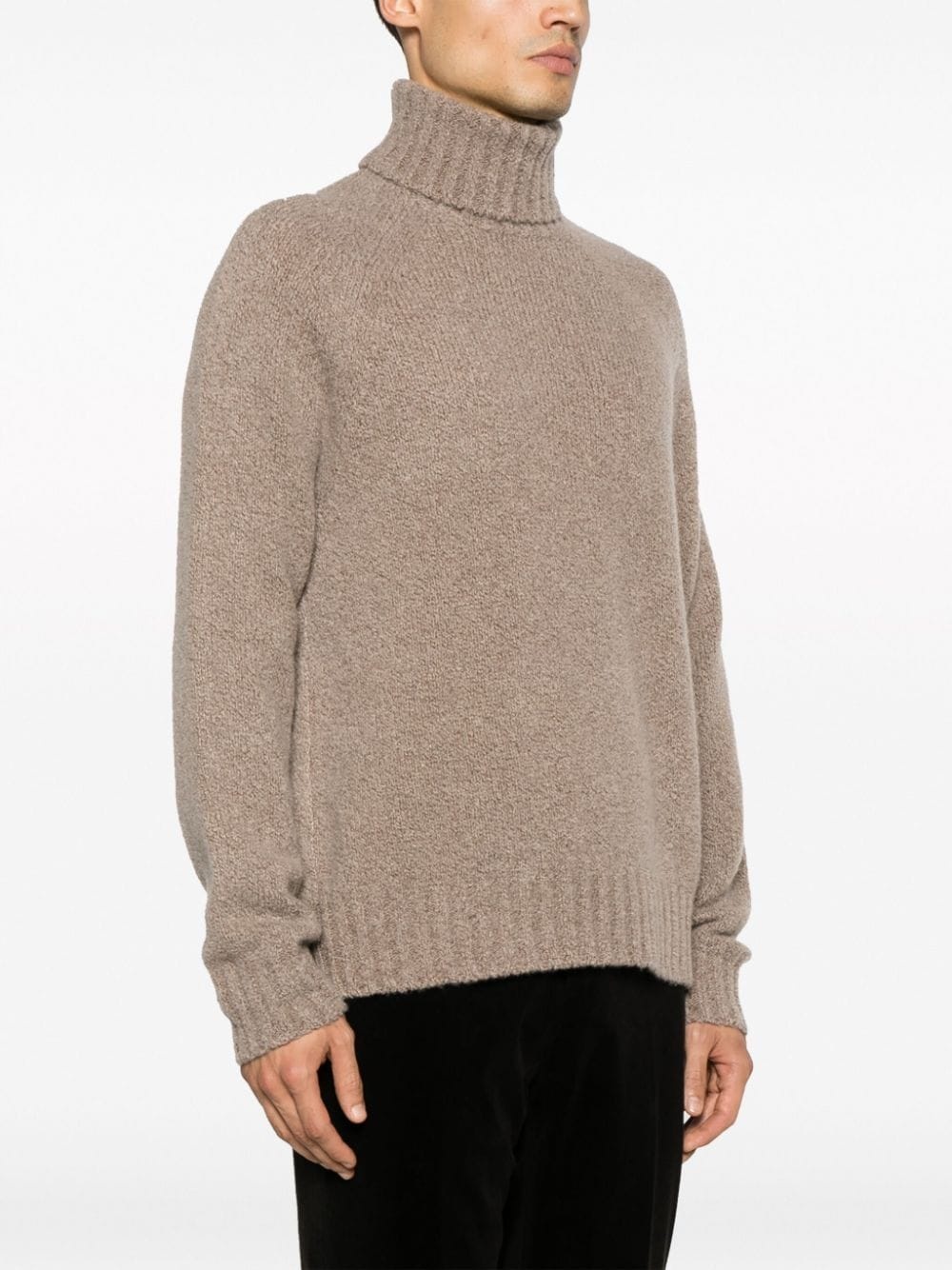 roll-neck wool-blend jumper - 3