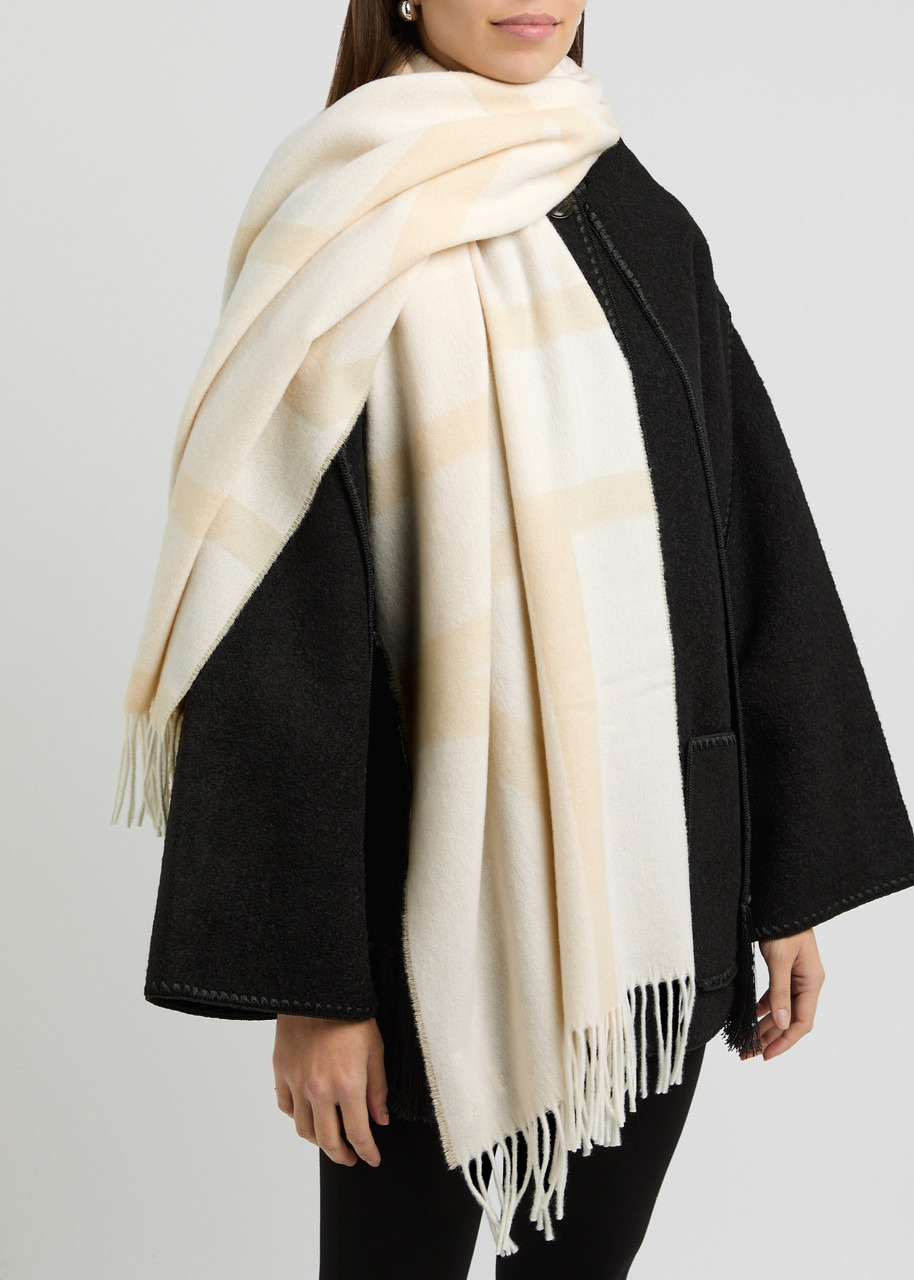 Toteme Logo-intarsia Wool Scarf - 2