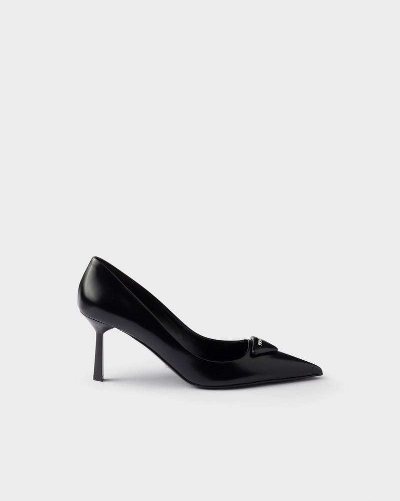 Prada Brushed leather pumps outlook