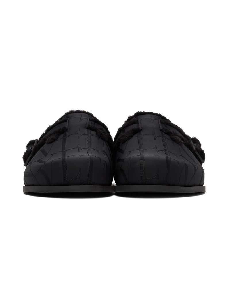 Black Jacquard 'VLTN' Loafers 2
