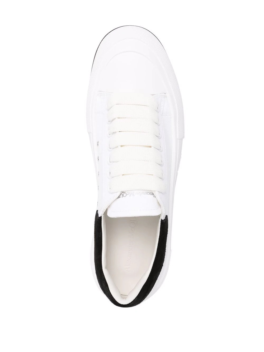 Deck lace-up plimsoll sneakers - 4