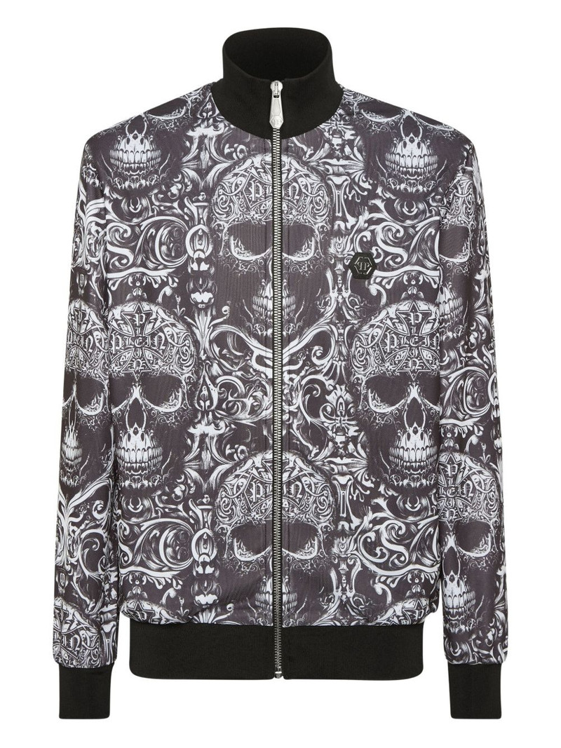 skull tattoo-print jacket 1