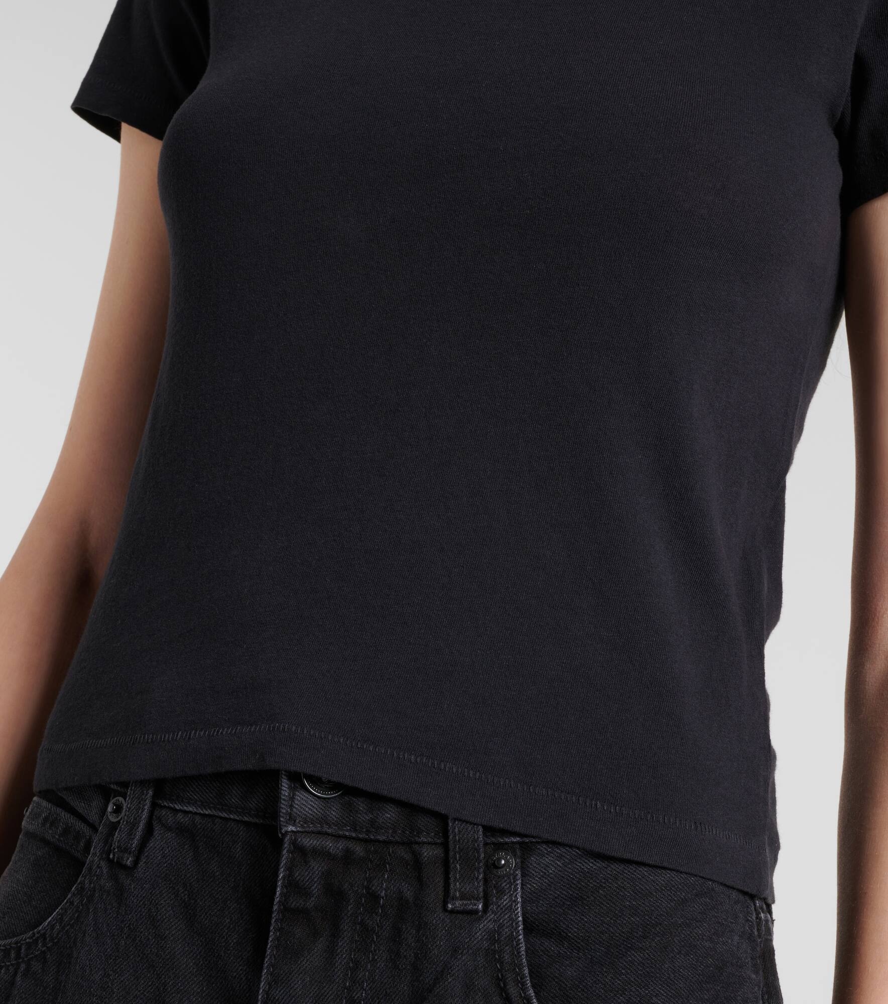 Cropped cotton jersey T-shirt - 5