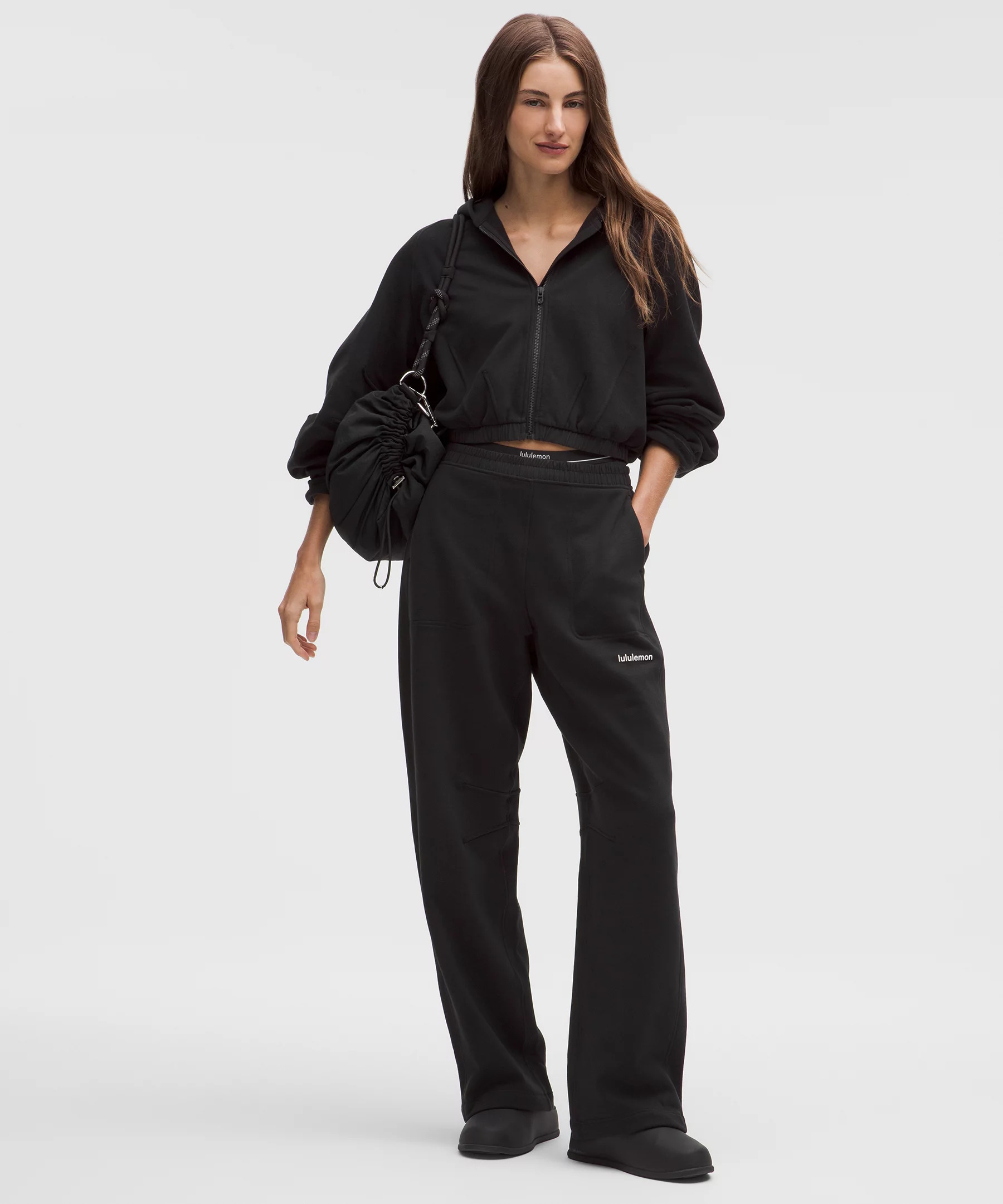 Loungeful Relaxed-Fit Full-Zip Cropped Hoodie - 2