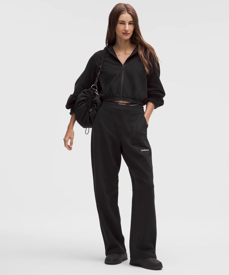 lululemon Loungeful Relaxed-Fit Full-Zip Cropped Hoodie outlook
