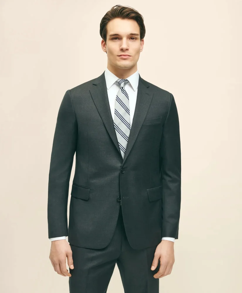 Classic Fit Wool Tic 1818 Suit - 1