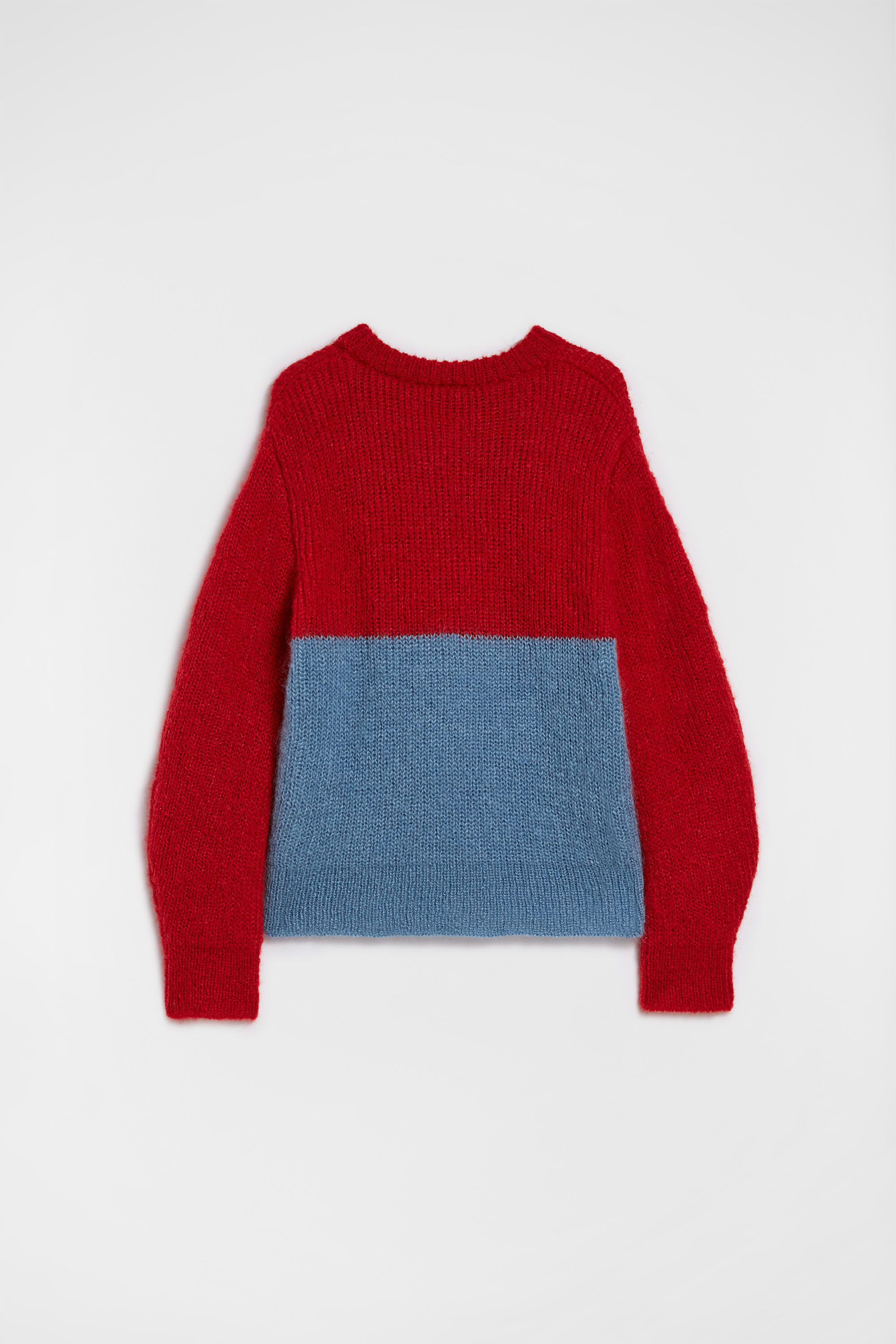Wool Blend Crew-Neck Sweater - 6
