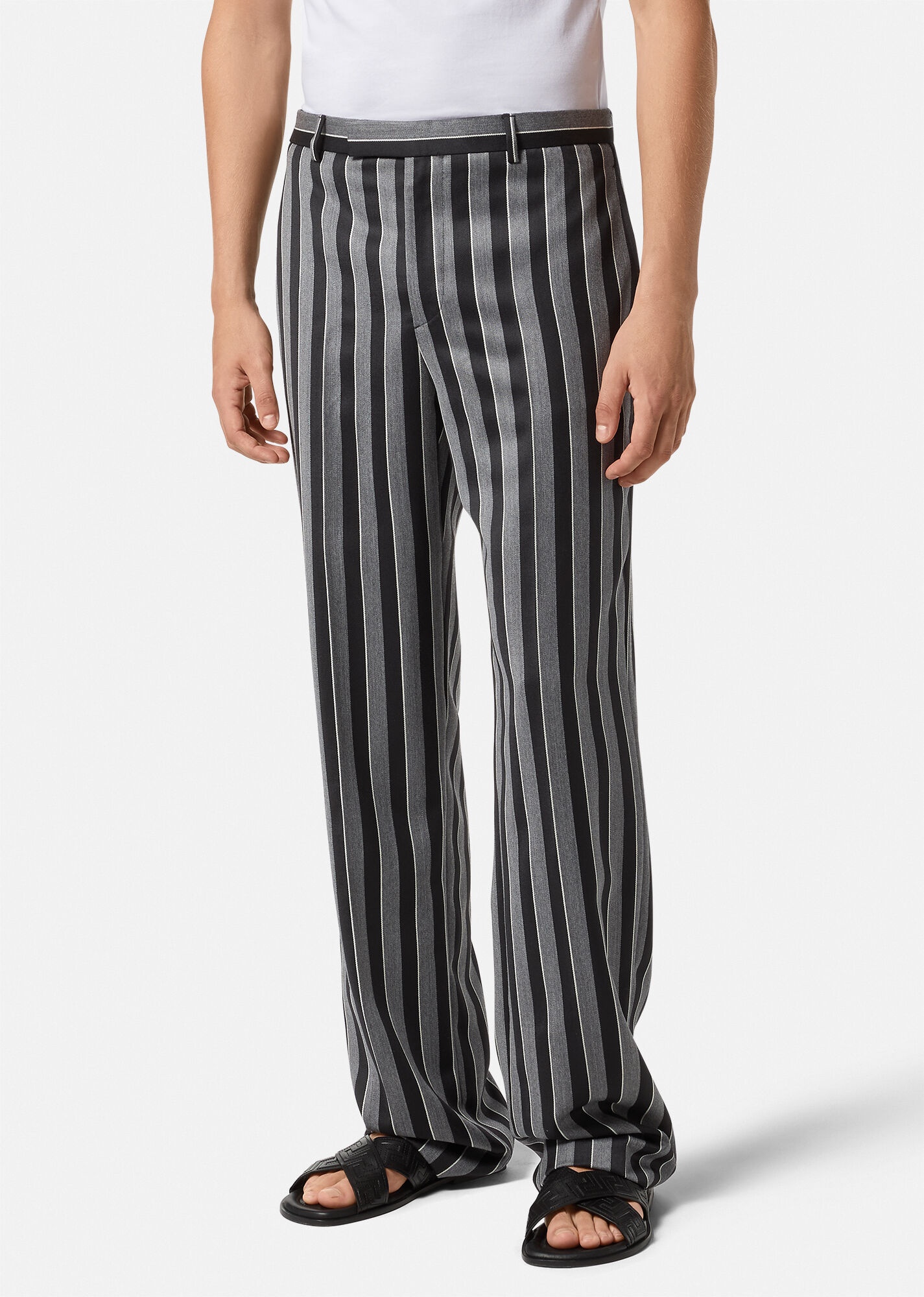 Striped Wool Pants - 3