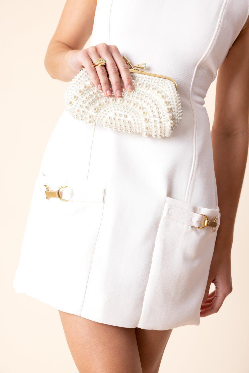Clasp Embellished Mini Dress - 3