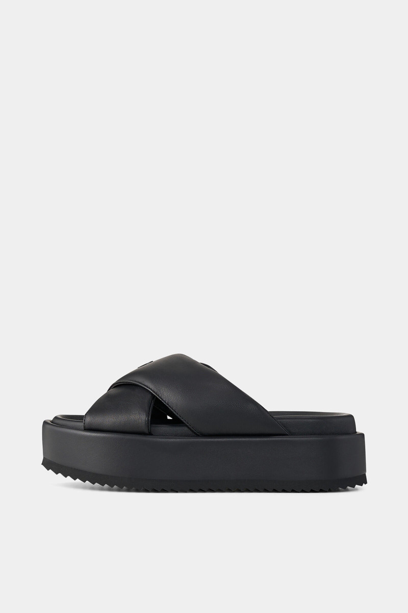Sorrento Platform sandals in Black 1