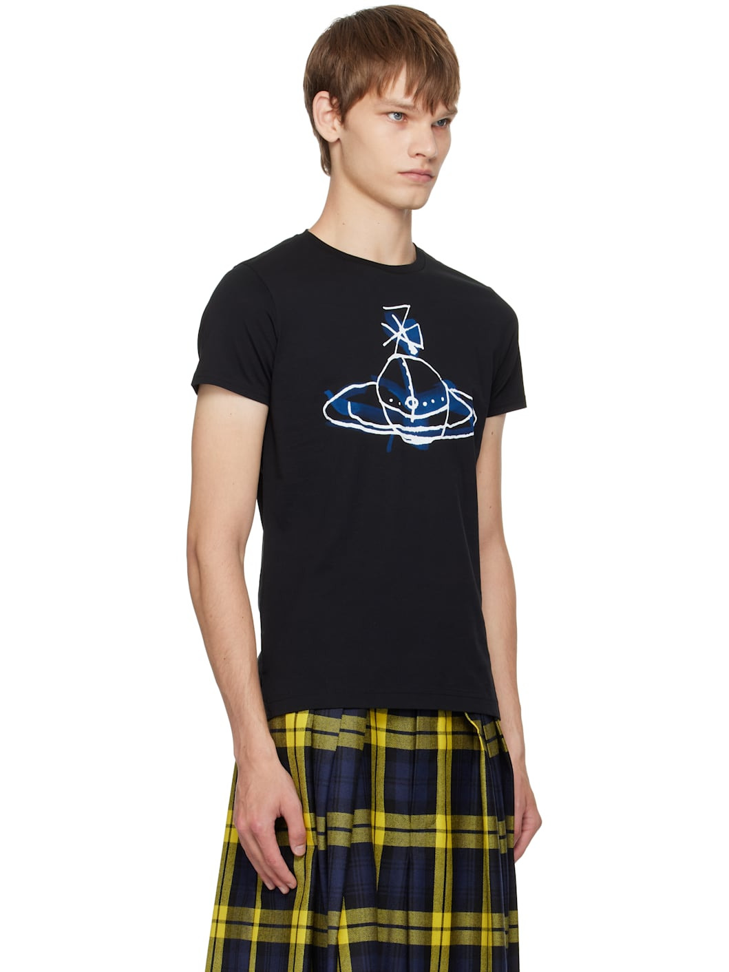 Black Drawn Orb Peru T-shirt - 2