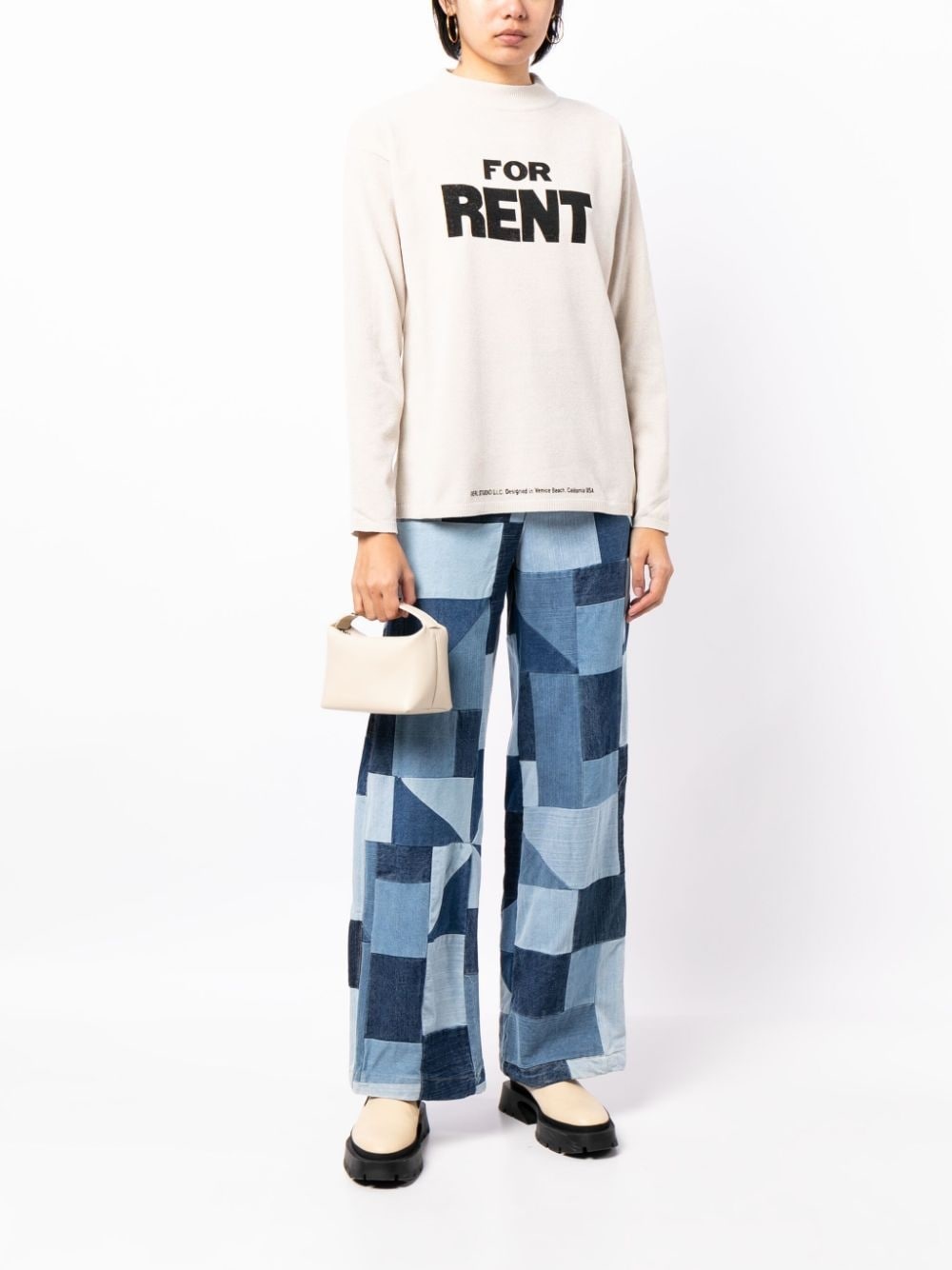 For Rent slogan-print jumper - 2