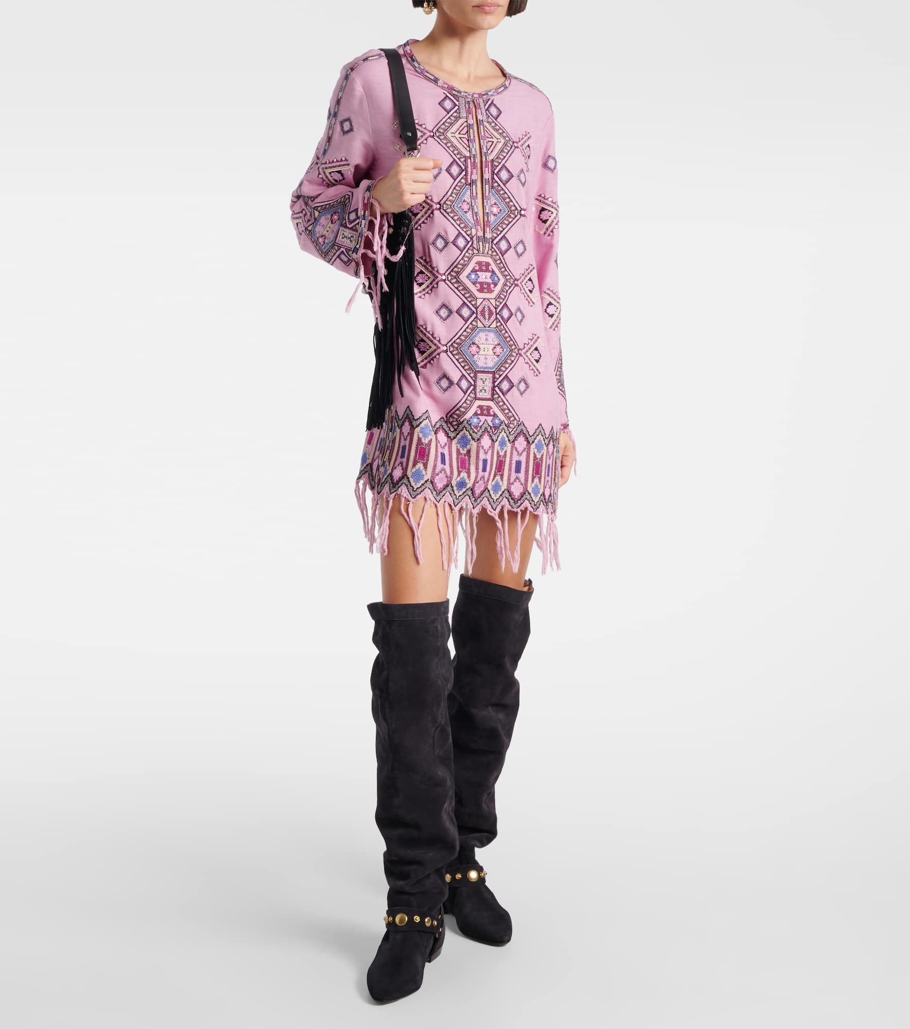 Selize suede over-the-knee boots - 3