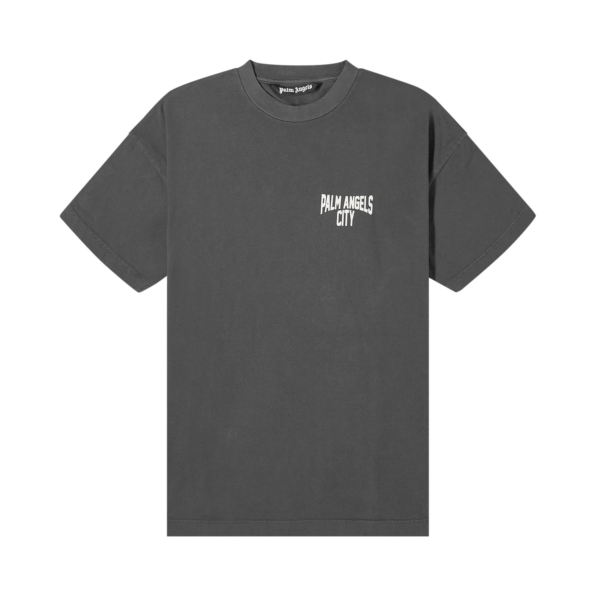 Palm Angels City Washed Tee 'Dark Grey White' - 1