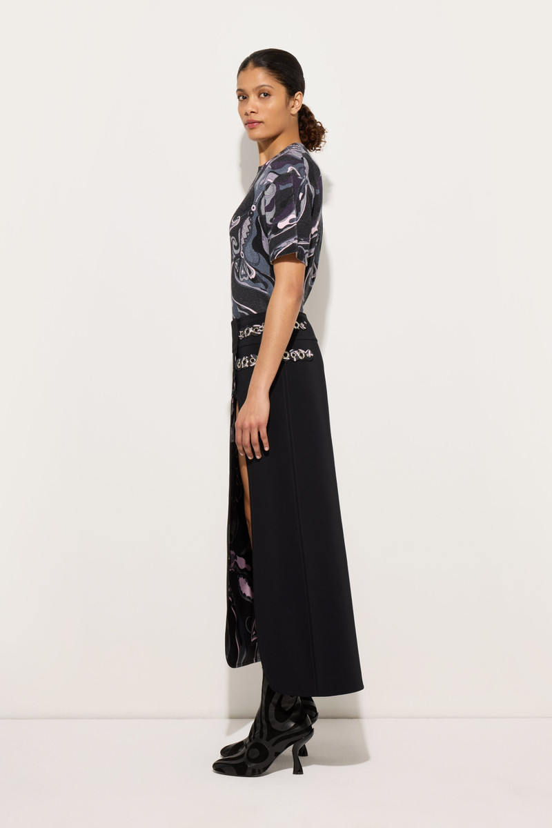 ORCHIDEE PRINT OVERSIZED WOOL T-SHIRT 3