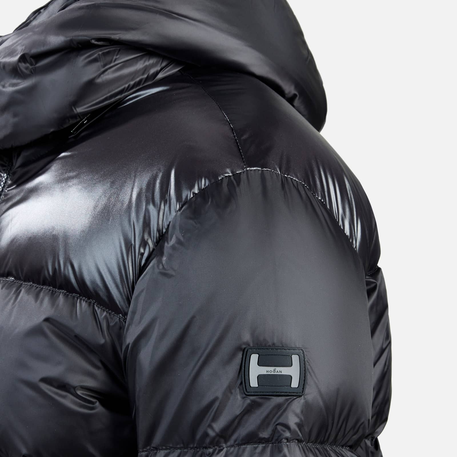 Hooded Down Jacket Black - 3