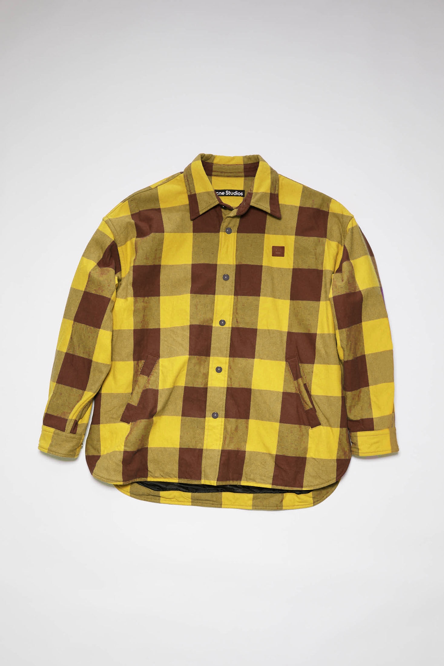 Logo-Print Padded Cotton Overshirt