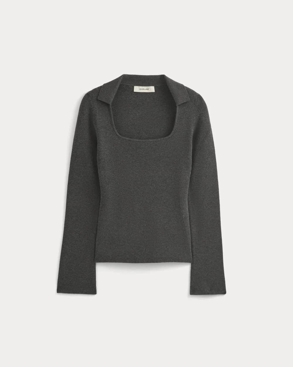 KNIT SCOOP-NECK TOP - 1