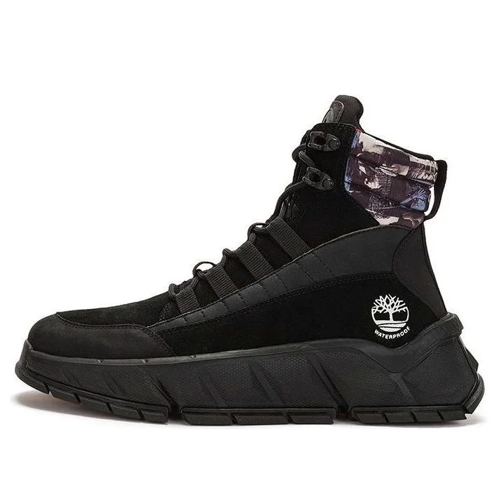 Timberland Turbo Sneaker Boots 'Black Nubuck' A5PJRW - 1