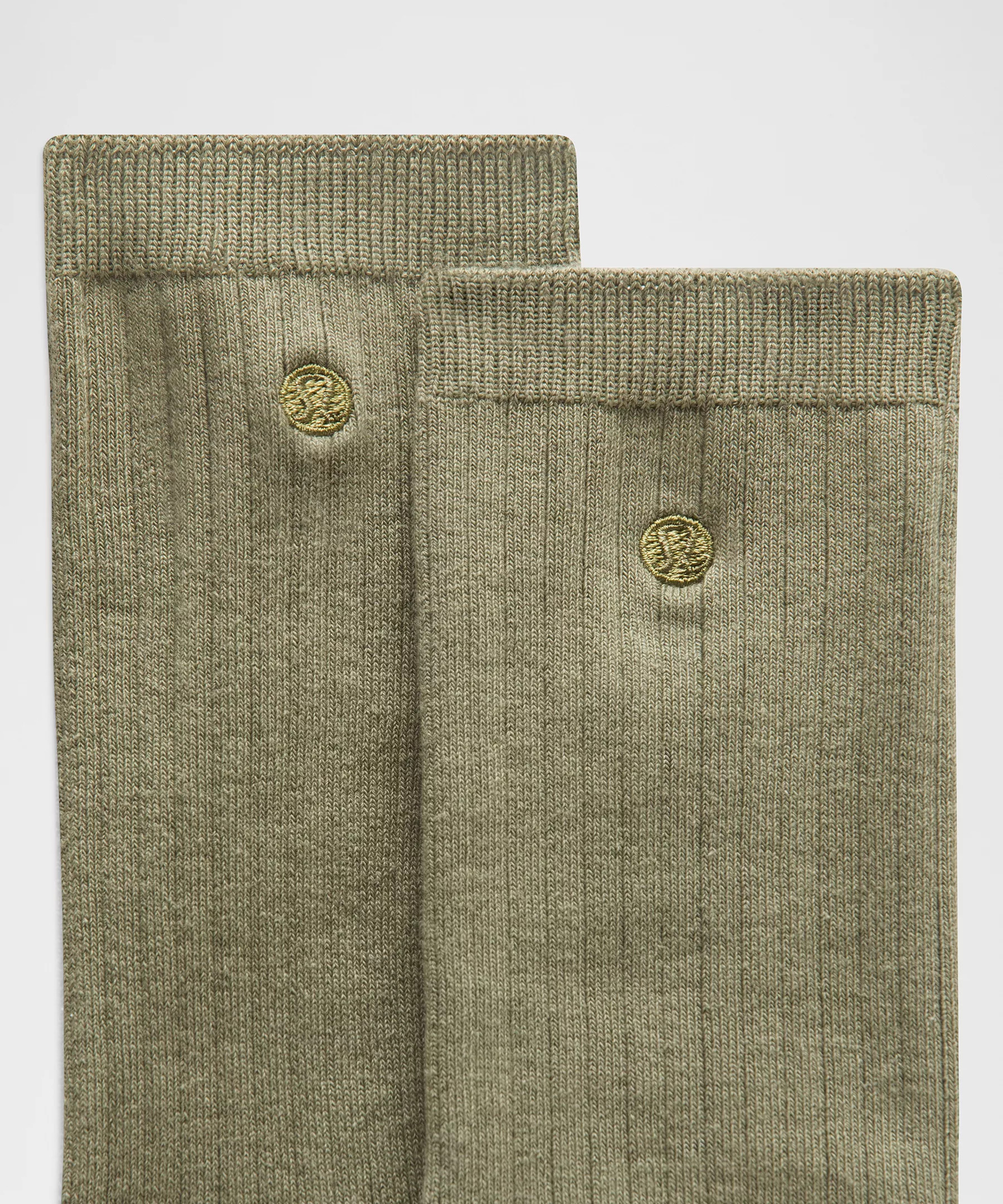 Unisex Ribbed Cotton-Blend Crew Socks - 2