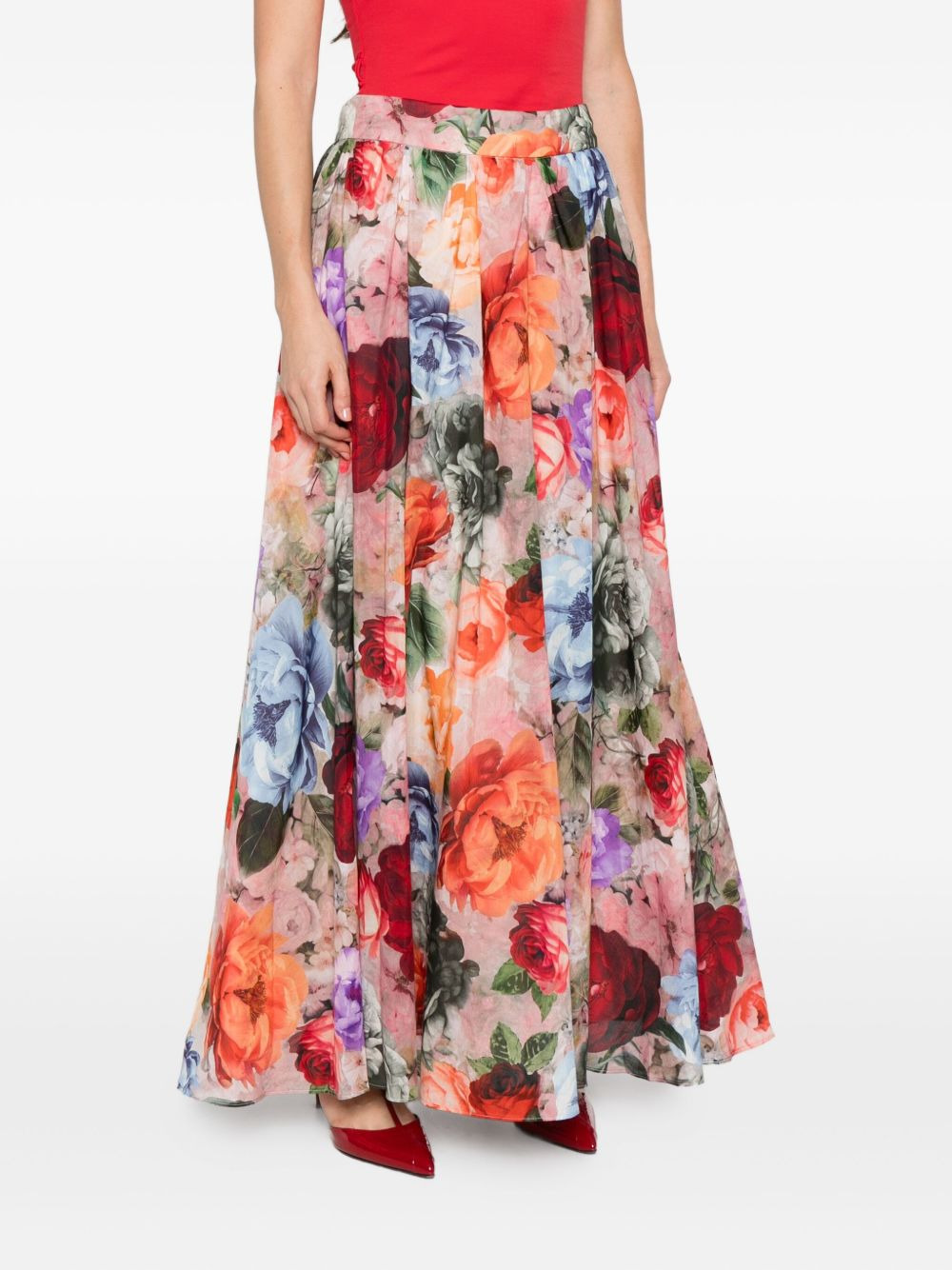 Nilda floral maxi skirt - 3