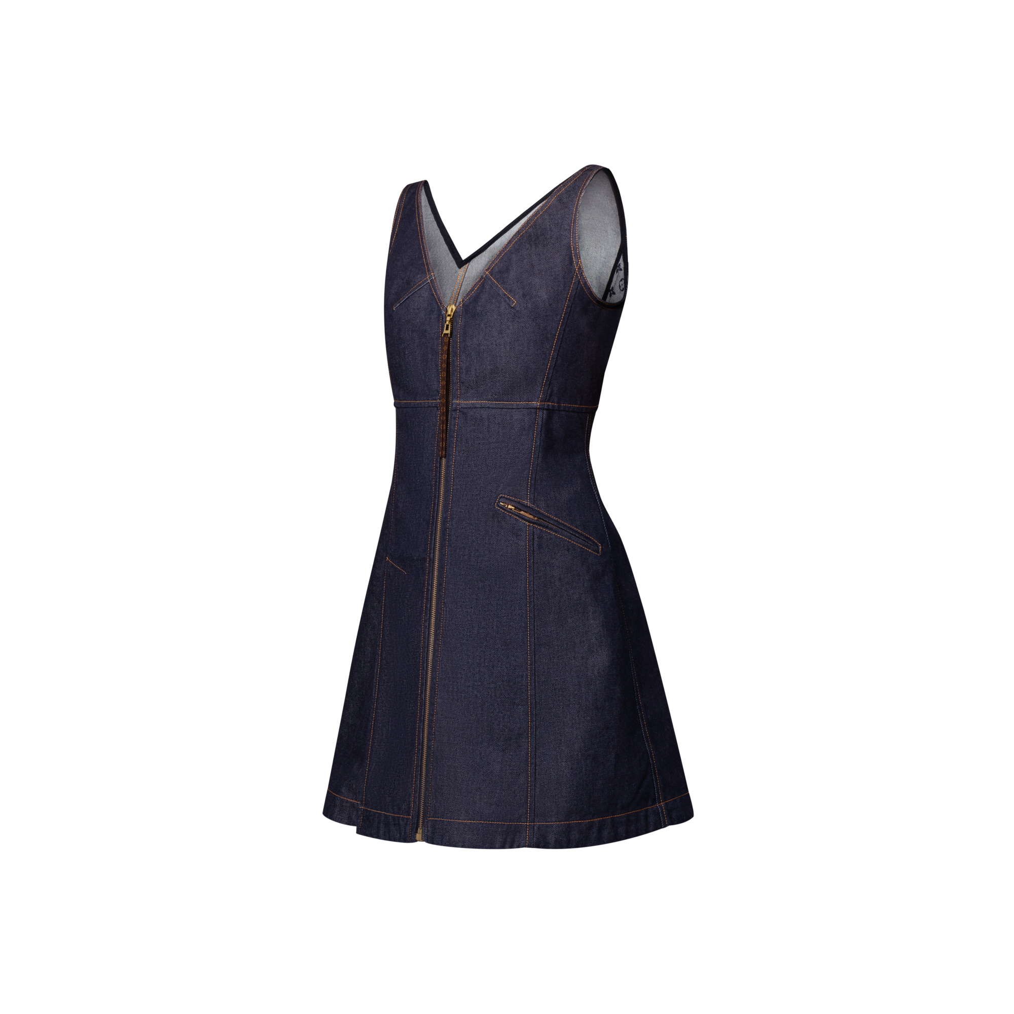 Denim Mini Dress - 2