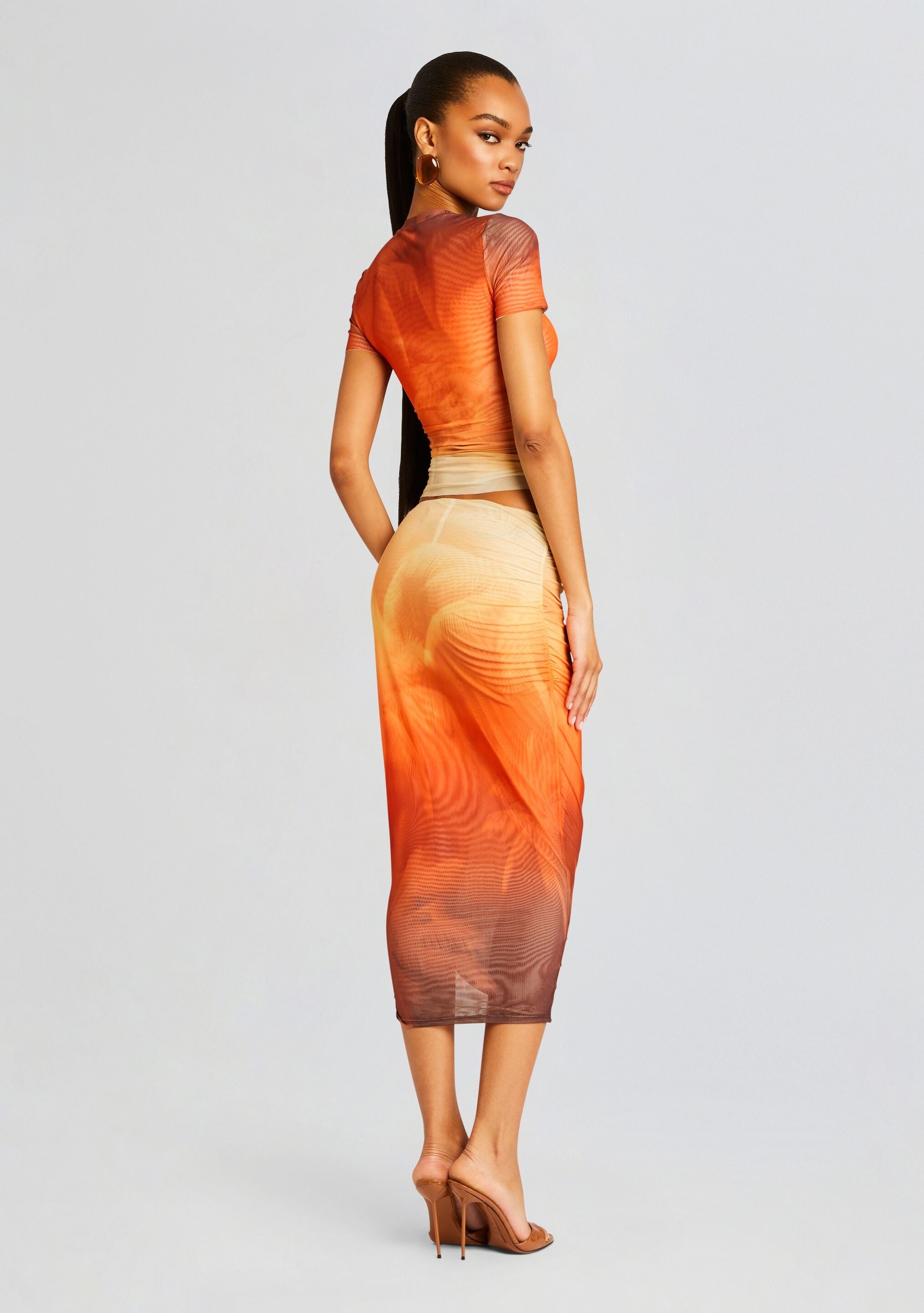 NIA MESH MIDI SKIRT - 4