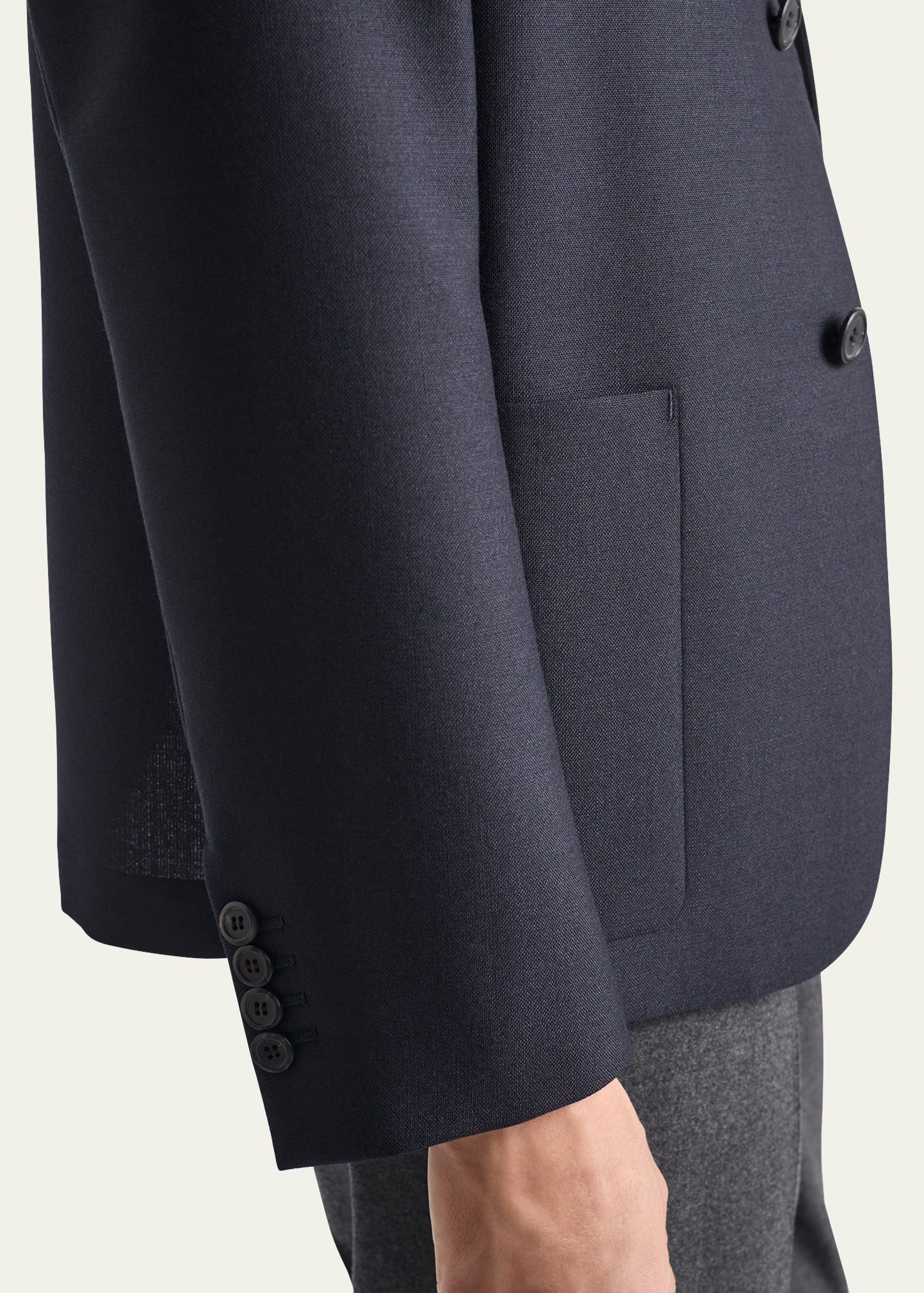 Men's Wool Classic Fit Sport Coat - 5