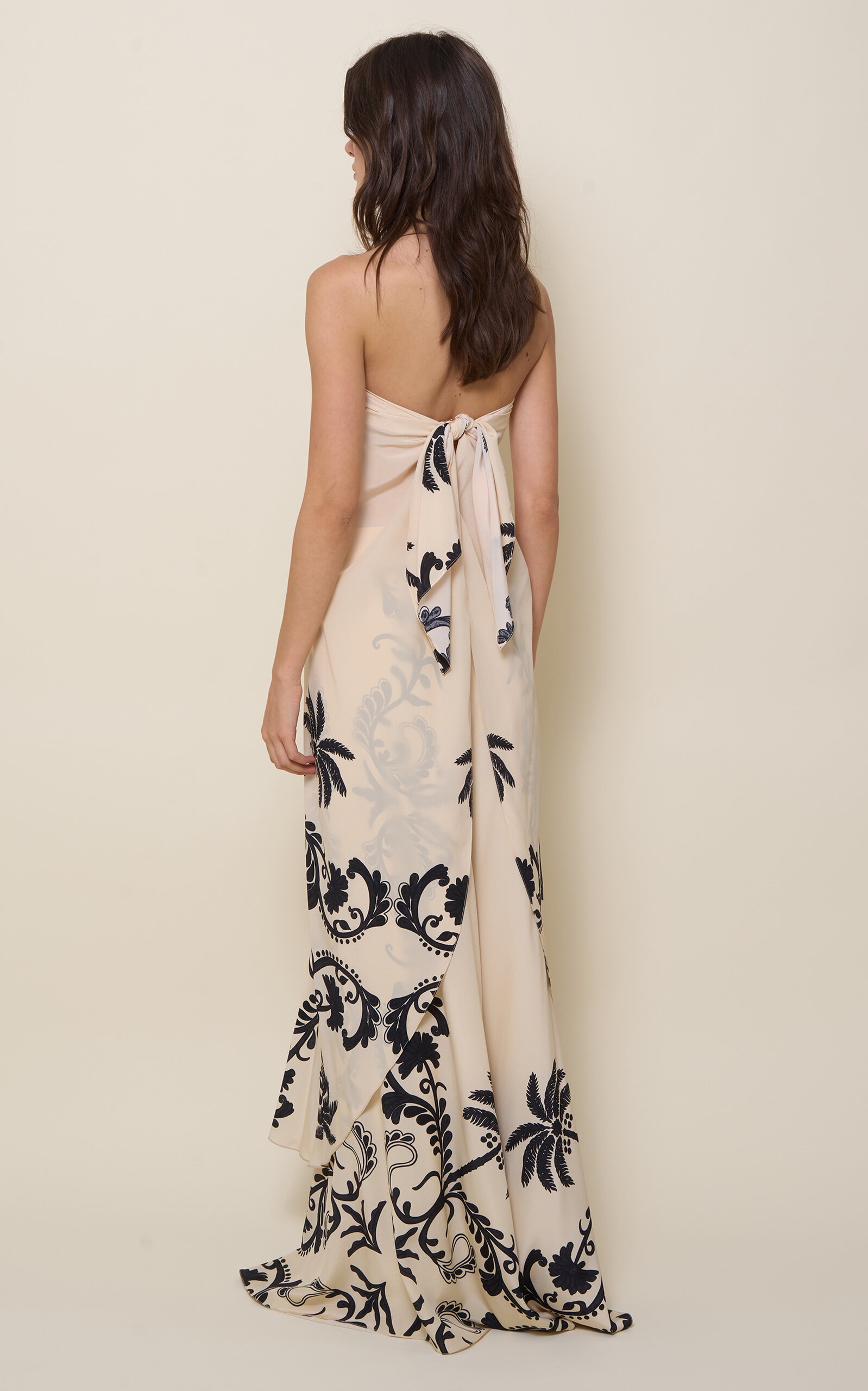 Melodia Strapless Silk Top print - 3