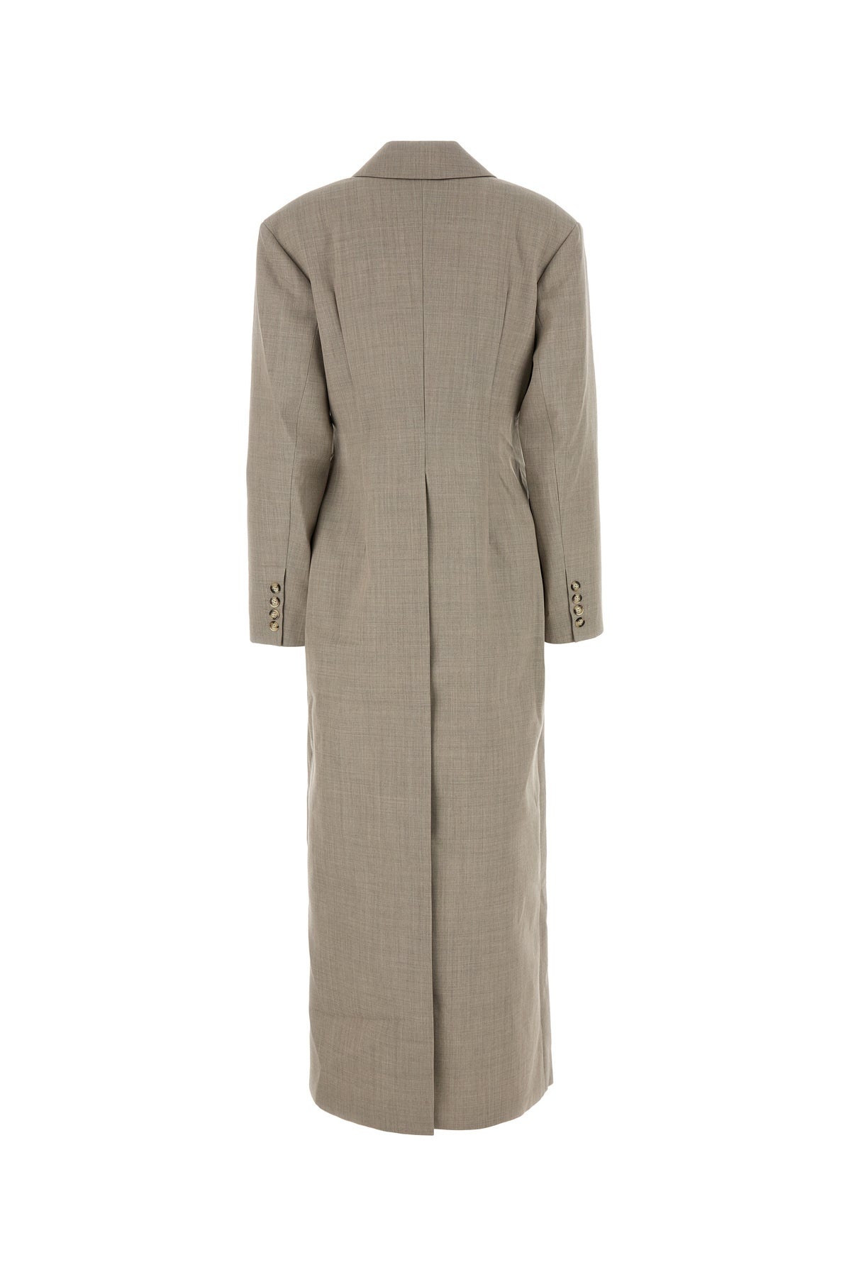Dove grey twill Ferris coat - 2