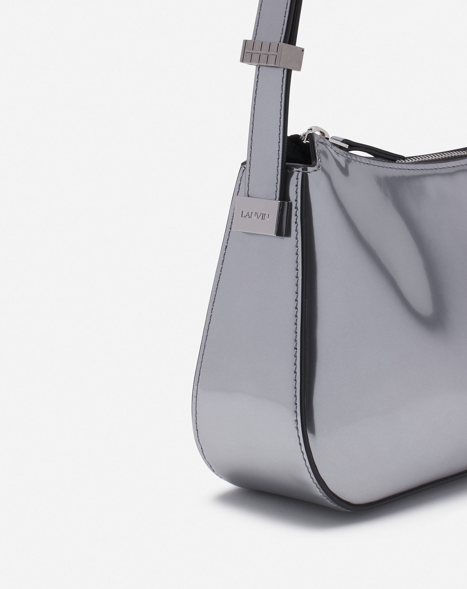 CONCERTO BAGUETTE BAG IN METALLIC LEATHER - 4