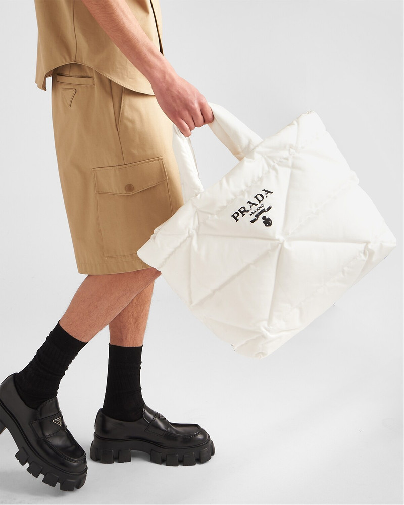 Padded Re-Nylon tote bag 8