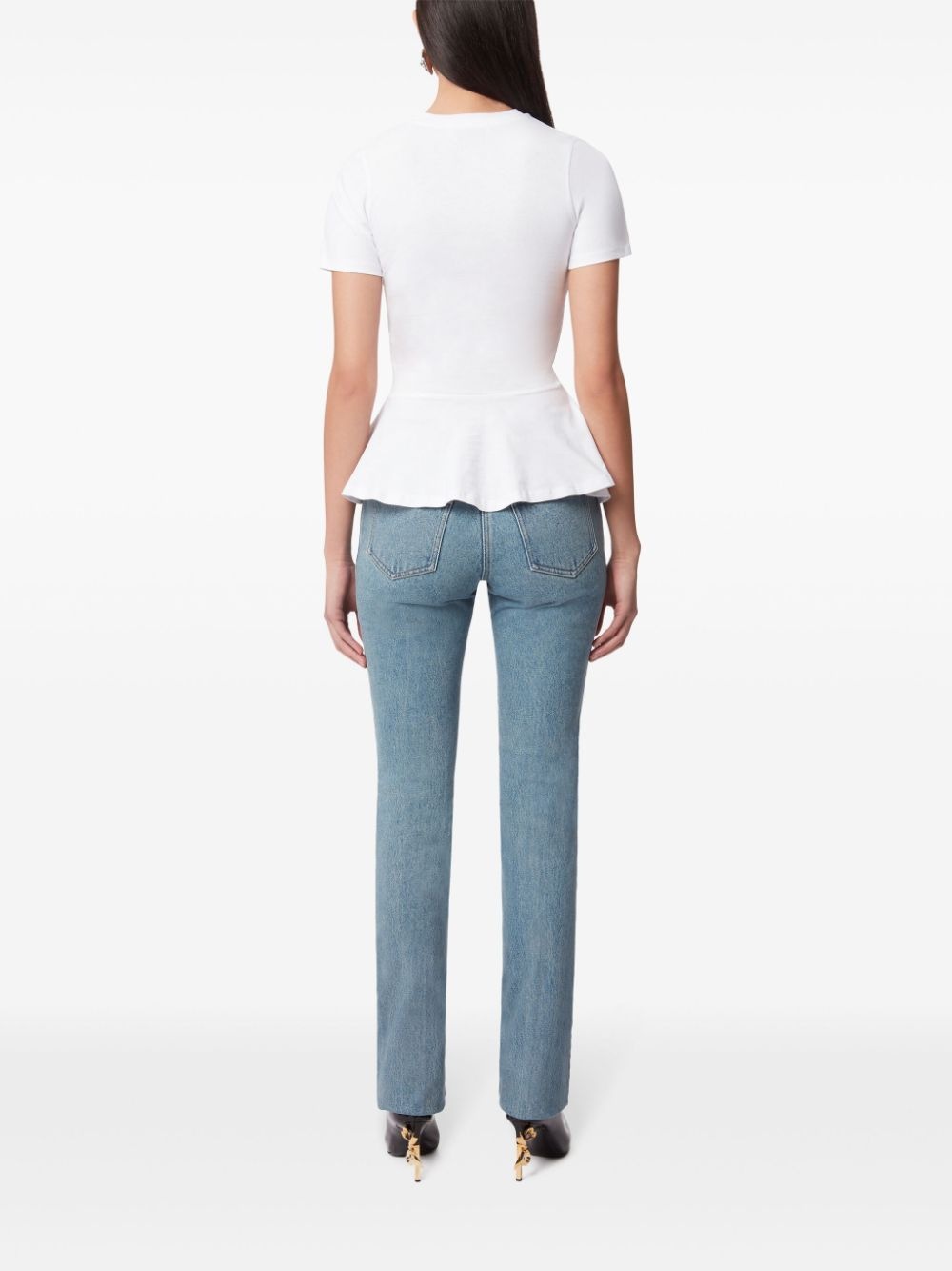bow detailed t-shirt - 4