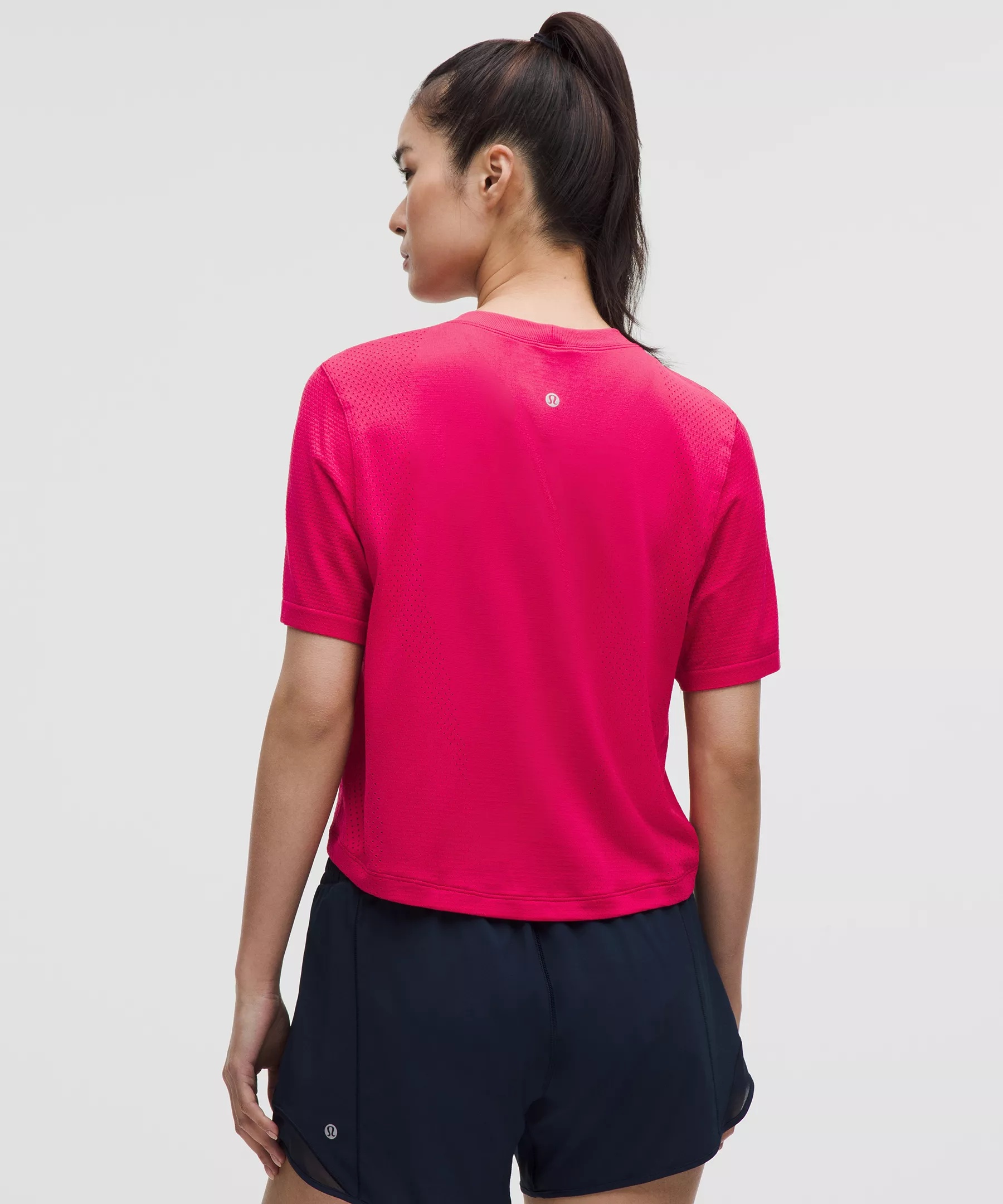 Swiftly High-Low Cropped Short-Sleeve Shirt - 3