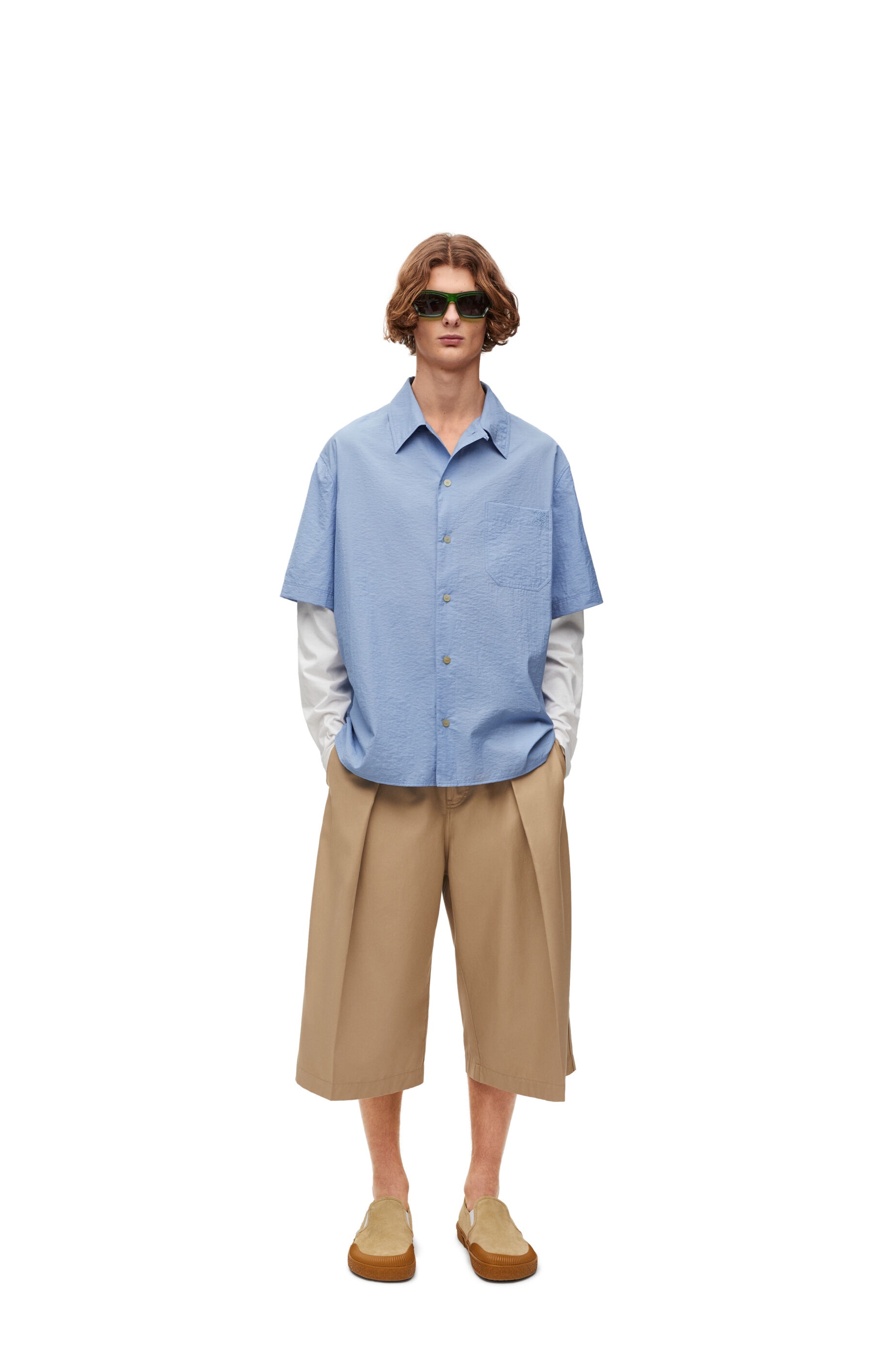 Trompe l'oeil shirt in cotton blend - 2