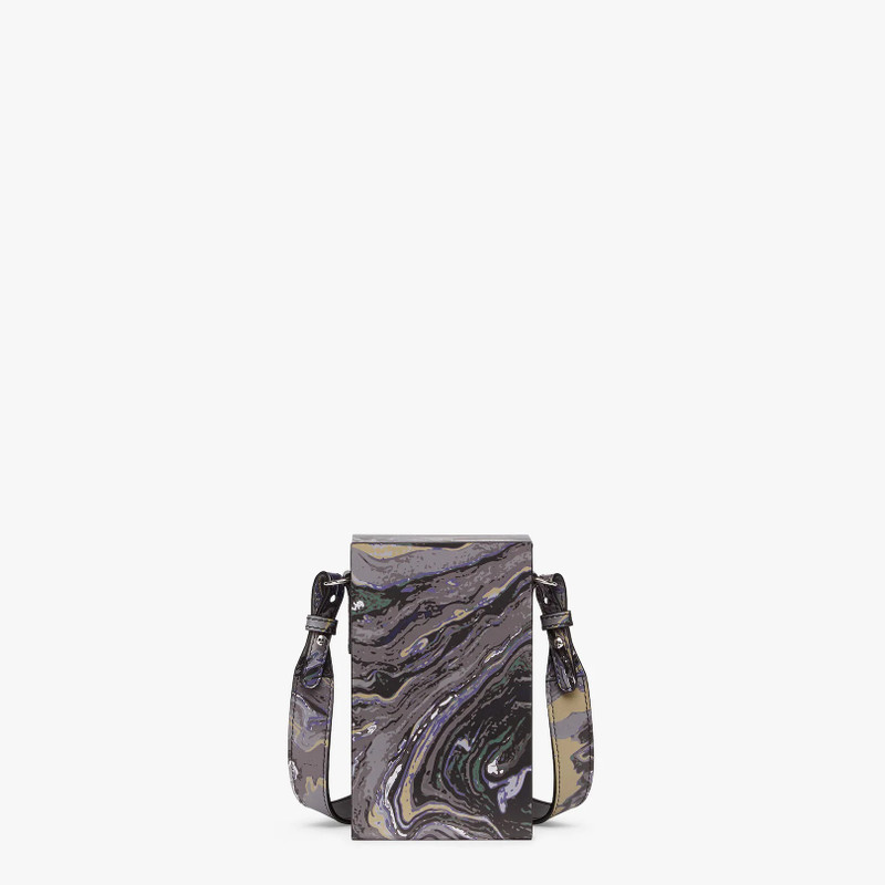 Marble-print leather bag 3