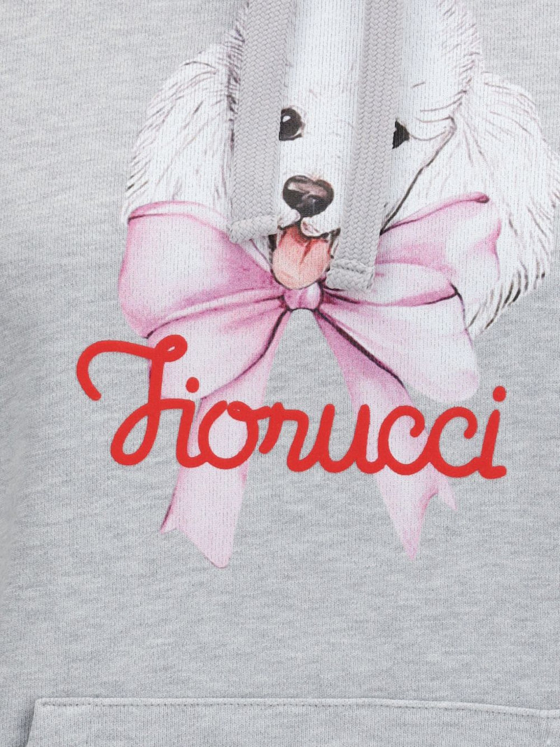 poodle-print hoodie 6