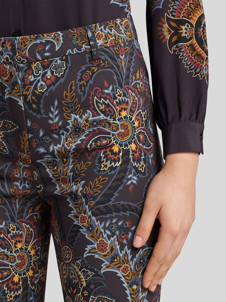 PRINTED CADY TROUSERS - 4