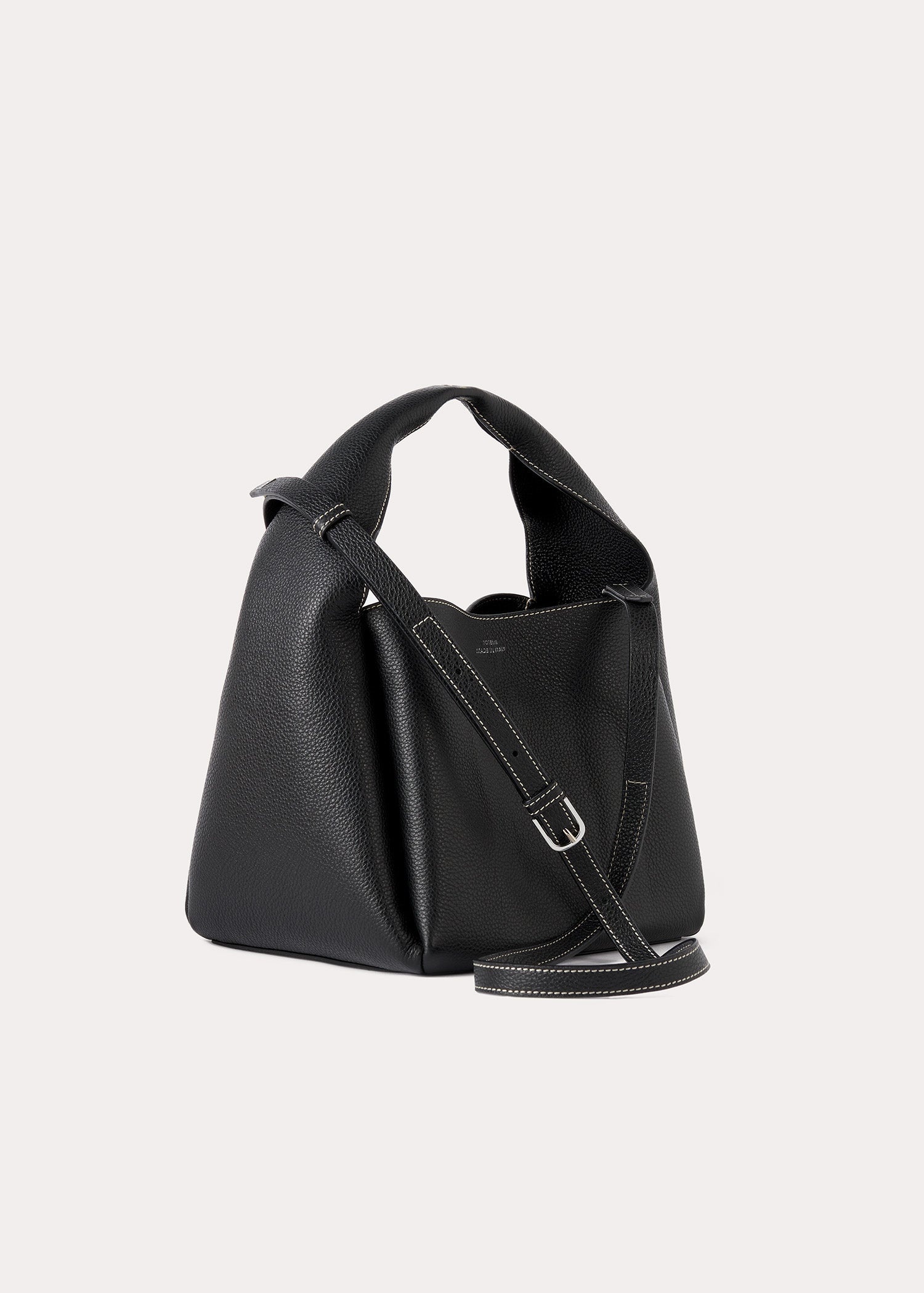 Bucket bag black grain - 4