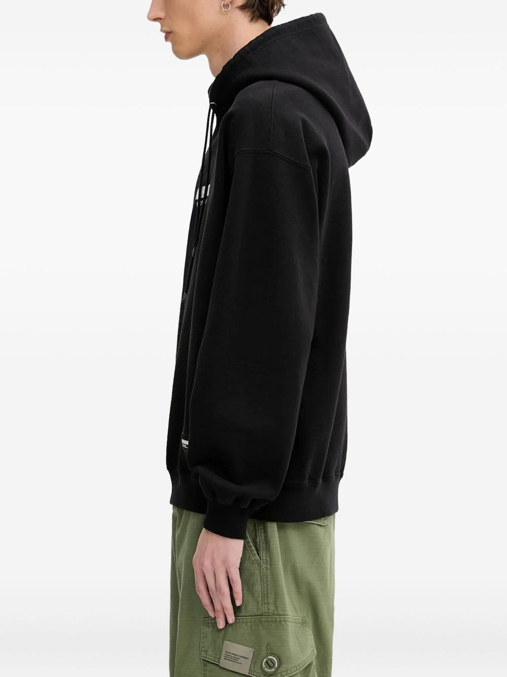 logo-detailed hooded sweatshirt - 3
