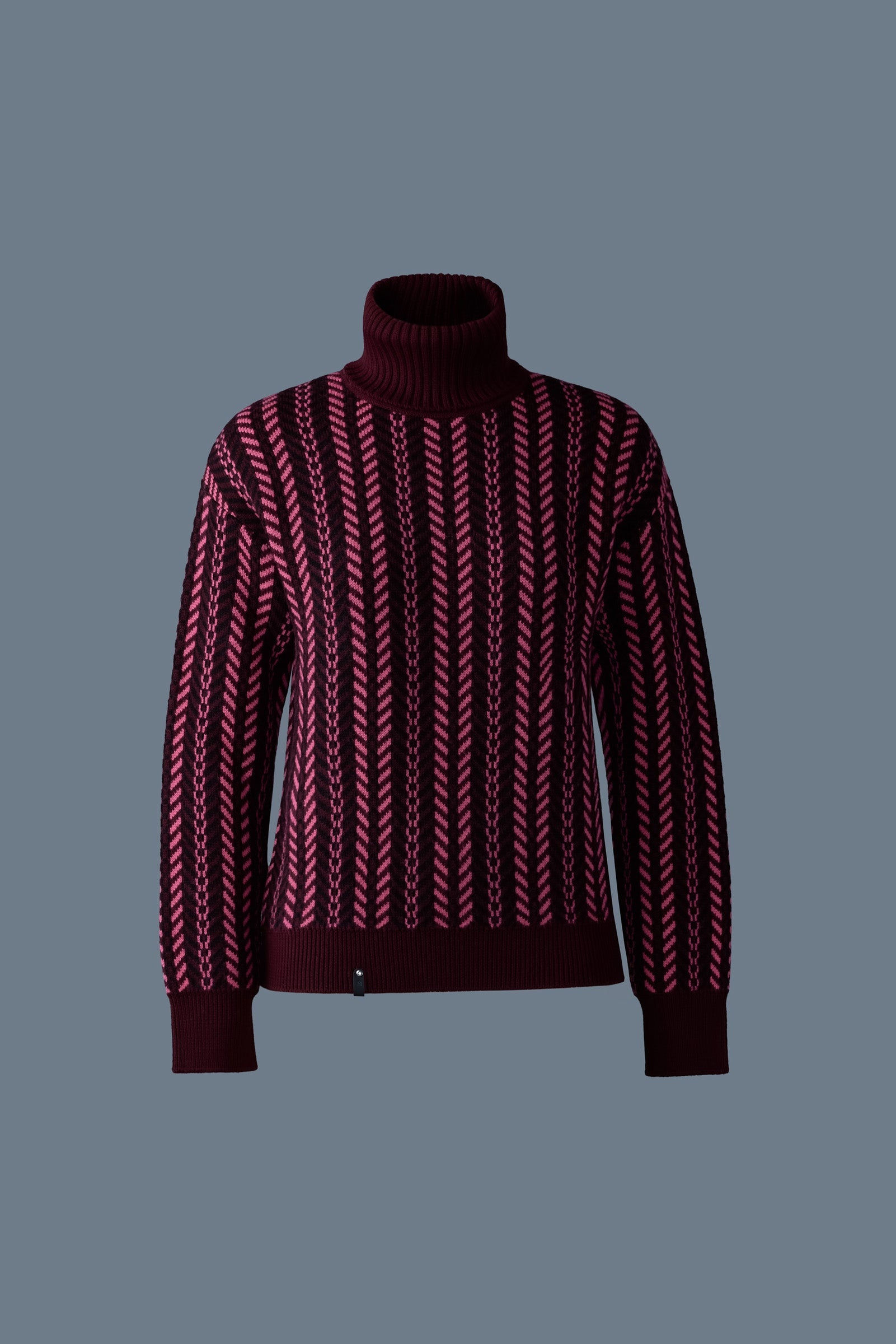 ASTOR-WMCK Jacquard chain-knit wool sweater - 1