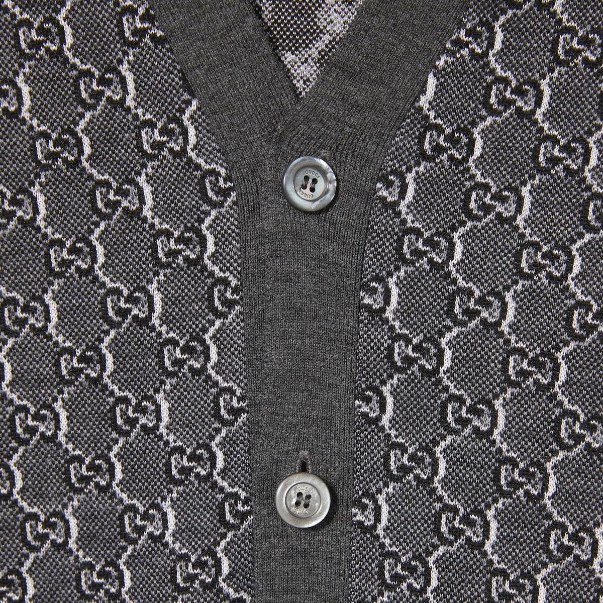 GG wool and silk cardigan - 7
