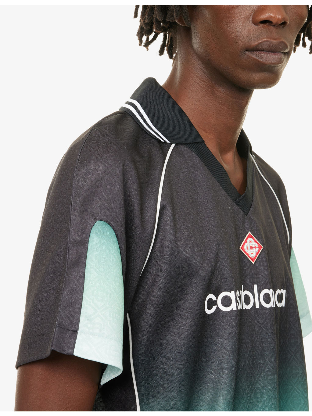 Logo-Print Football Woven Top - 5
