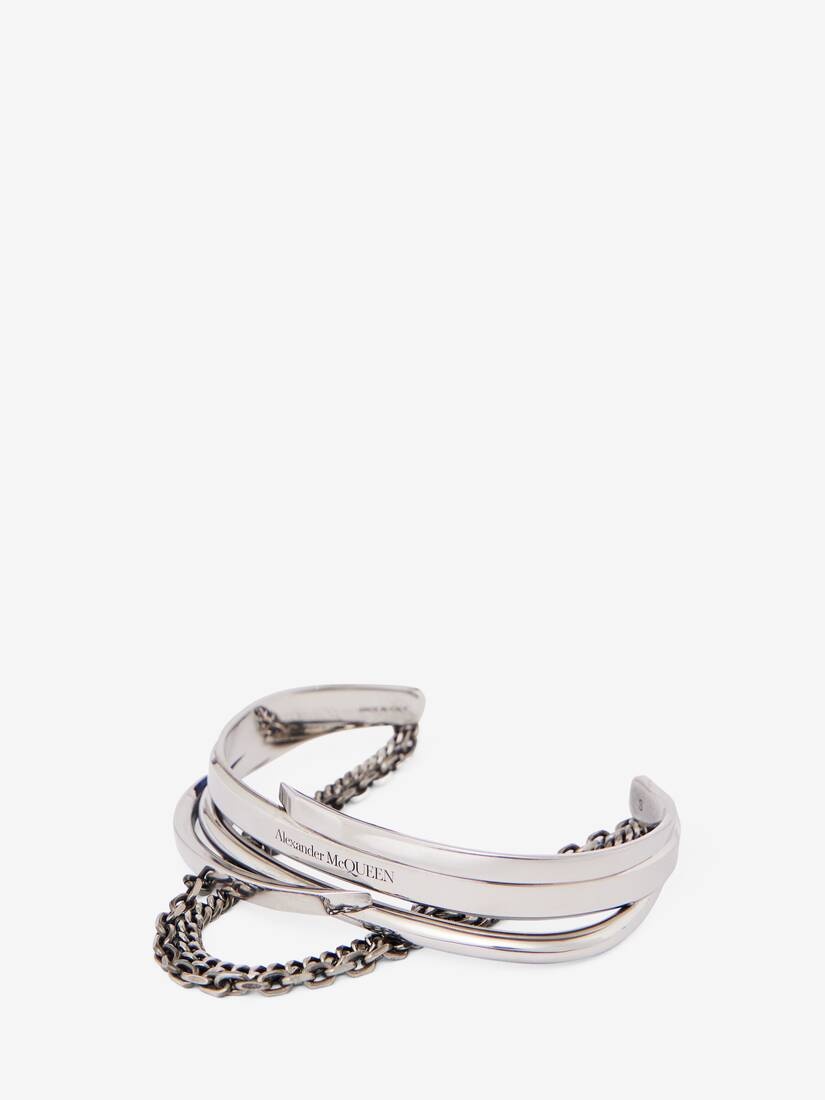 Men's Fine Accumulation Cuff in Antique Silver - 2