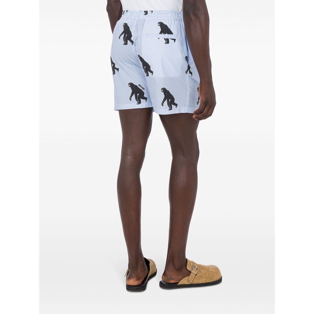Moschino Blue Shorts - Bermuda Shorts Men - 2