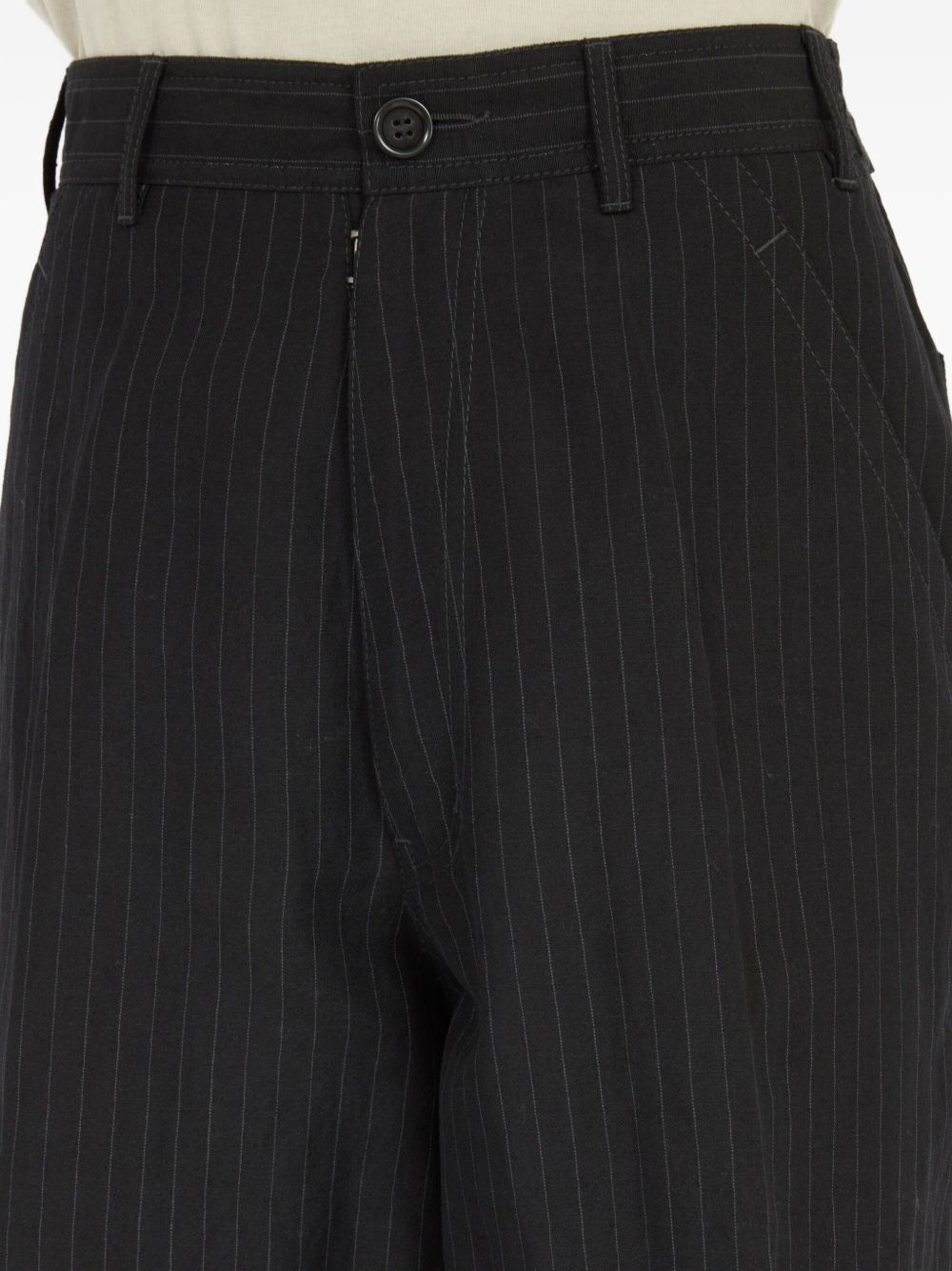 pinstripe-pattern trousers - 7