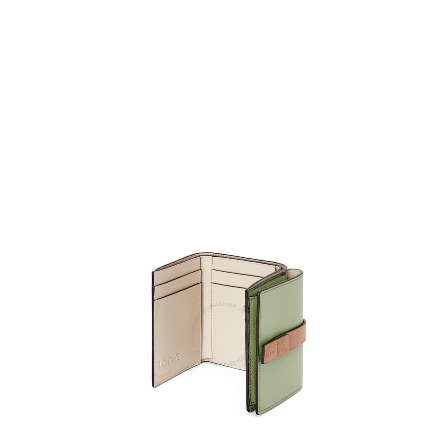 Loewe Trifold Calfskin Wallet - Rosemary/Tan - 4