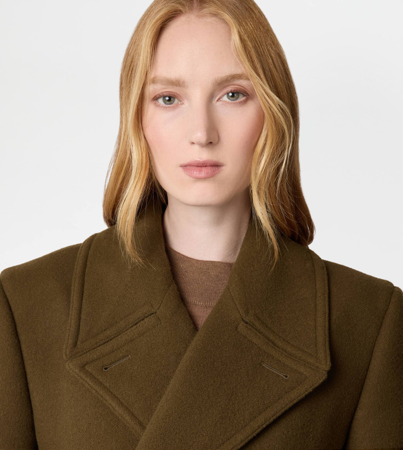 COAT IN WOOL - GREEN 5